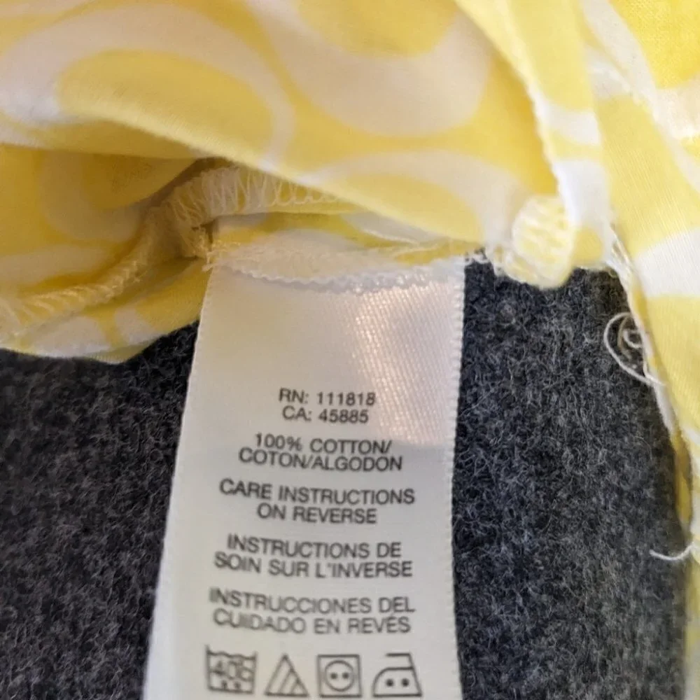 Michael Kors yellow tunic top medium